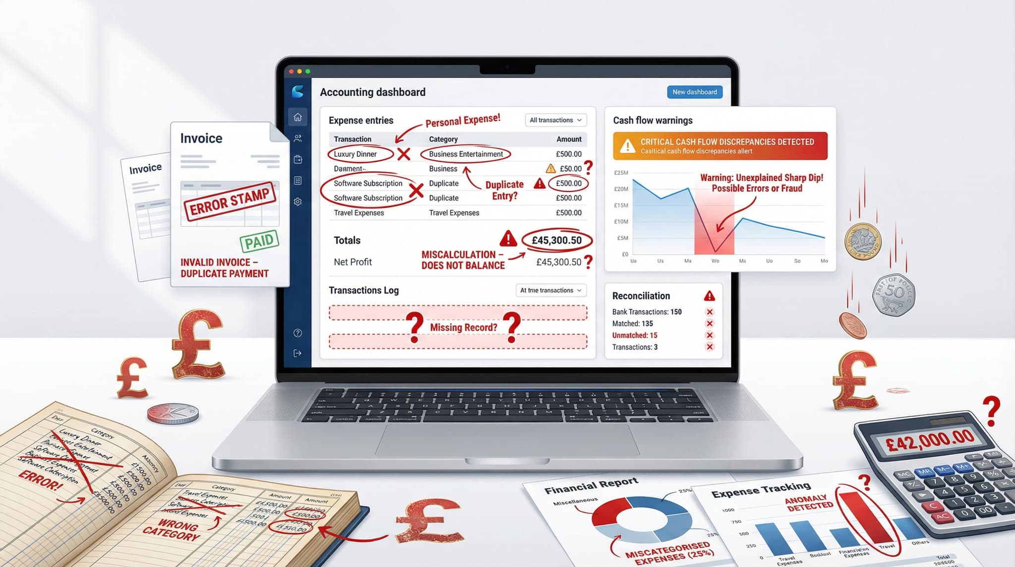 7 Bookkeeping Mistakes That Cost UK Small Businesses Thousands Every Year