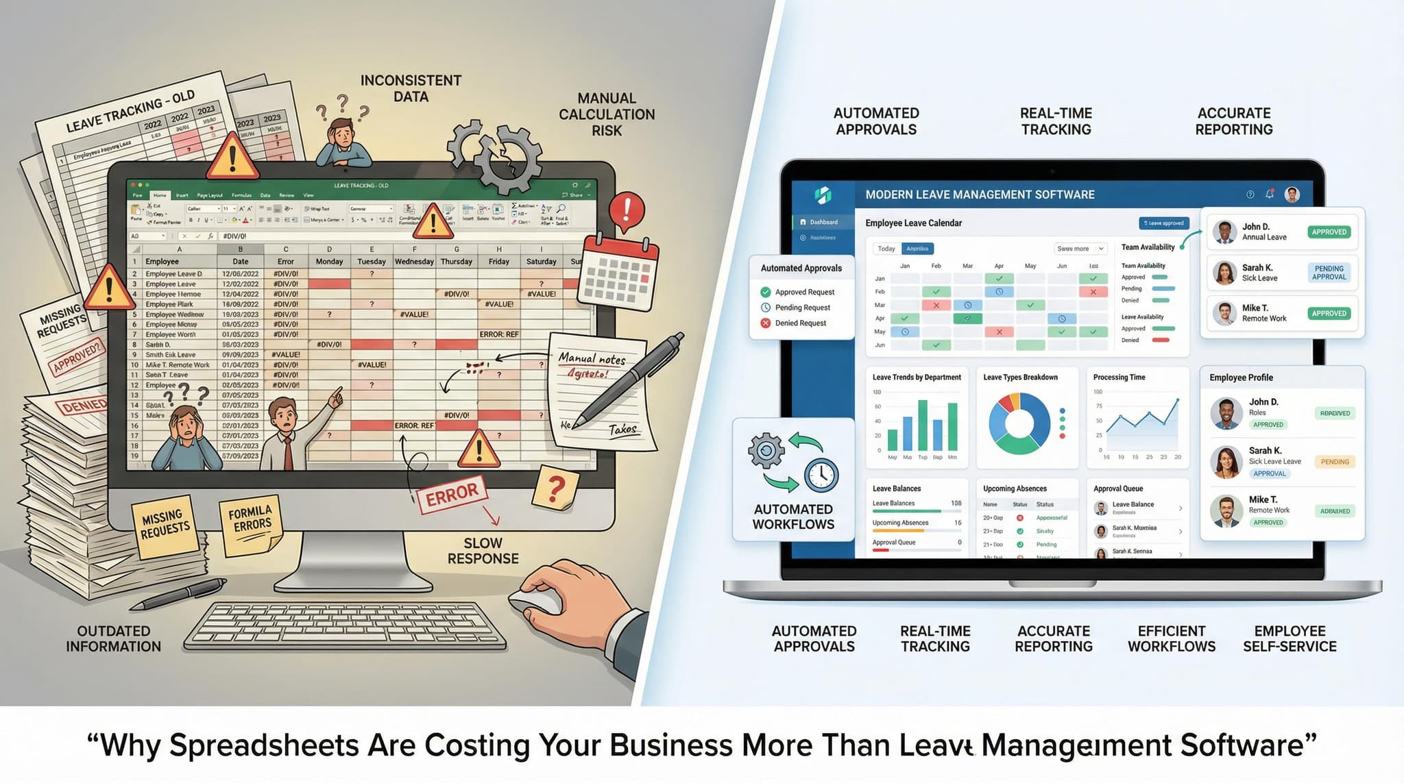 Why Spreadsheets Are Costing Your Business More Than Leave Management Software