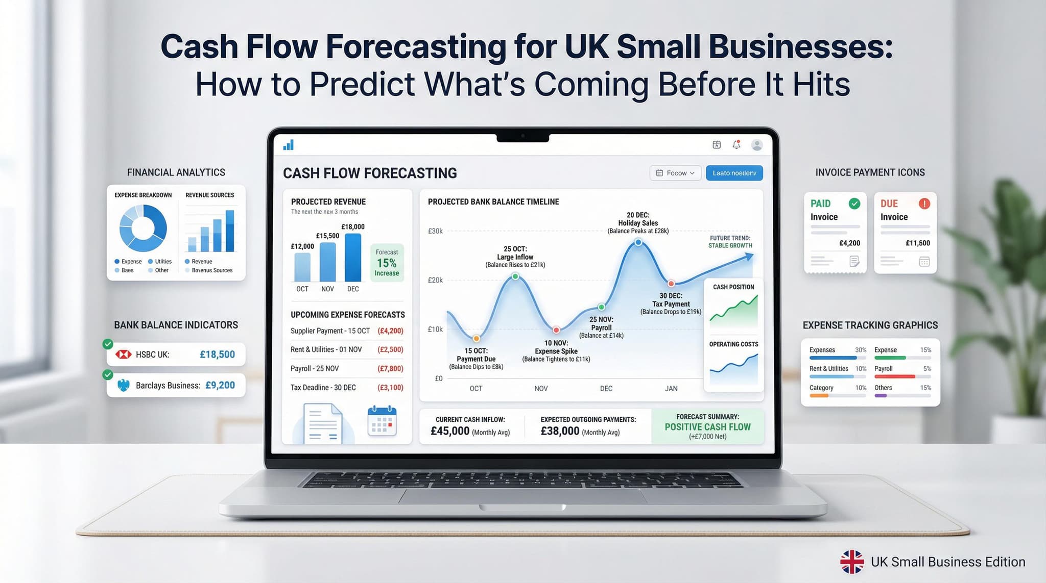 Cash Flow Forecasting for UK Small Businesses: How to Predict What's Coming Before It Hits